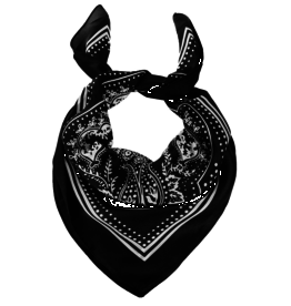 Scarf Paisley Black