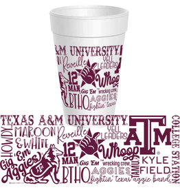 A&M Font Wrap Cups - Set of 10