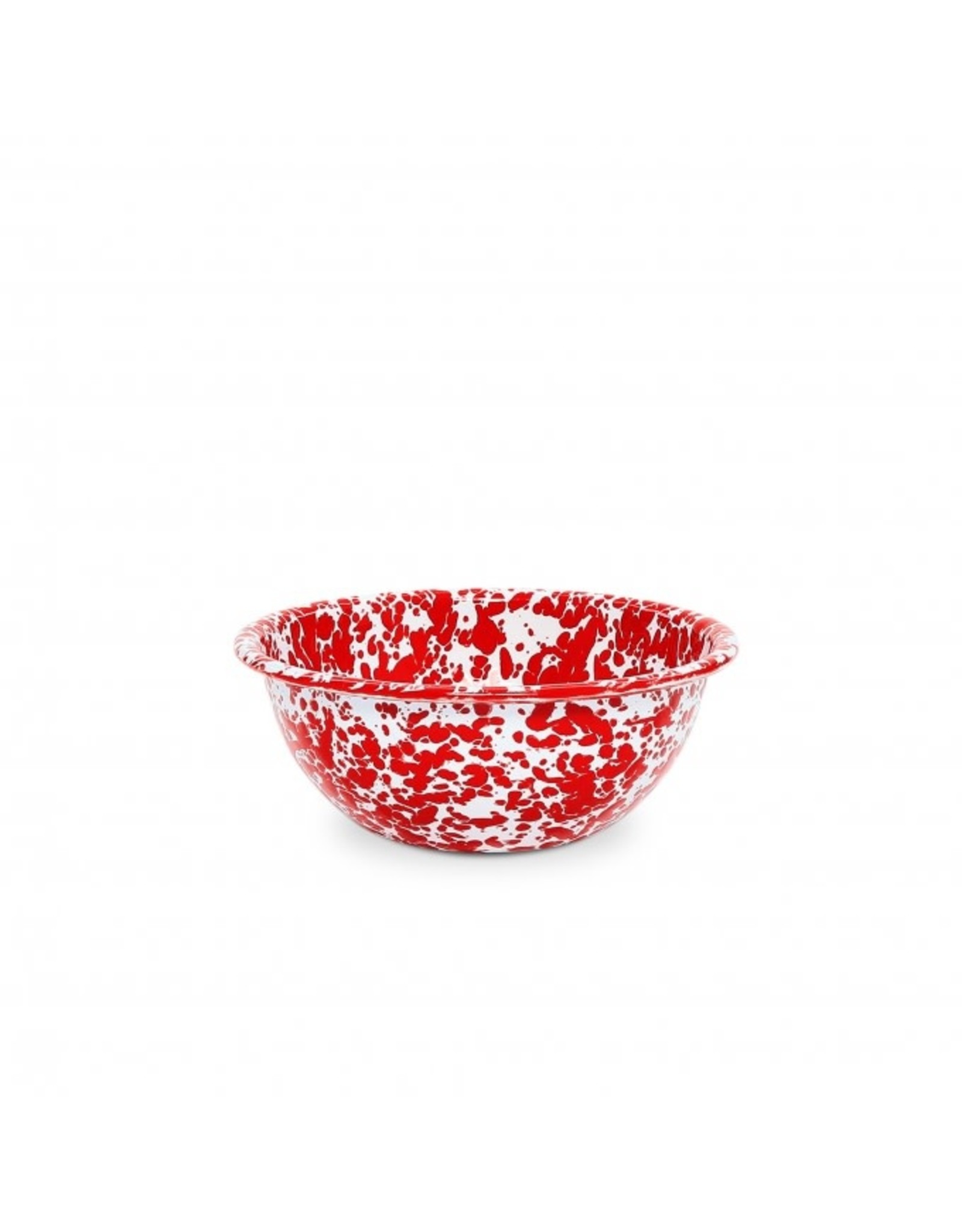 Enamelware 20 oz Cereal Bowl Splatterware Red