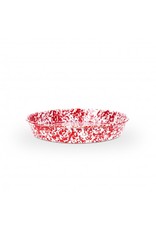 Red Marble Splatter Cocktail Tray/Deep Dish Pizza Pan