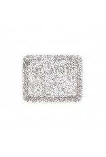 Enamelware Small Rectangle Tray Splatterware Grey