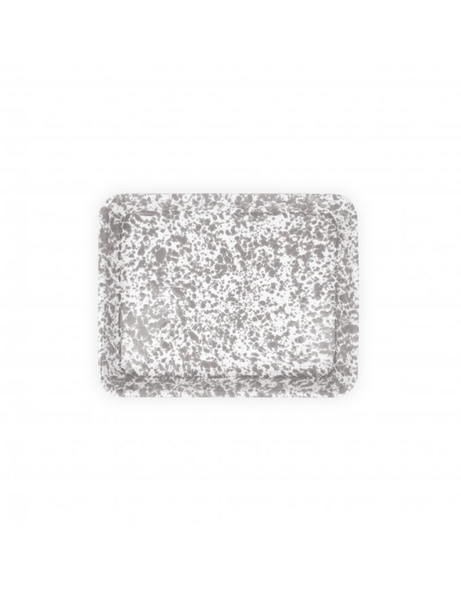 Grey Marble Splatter Small Rectangle Tray