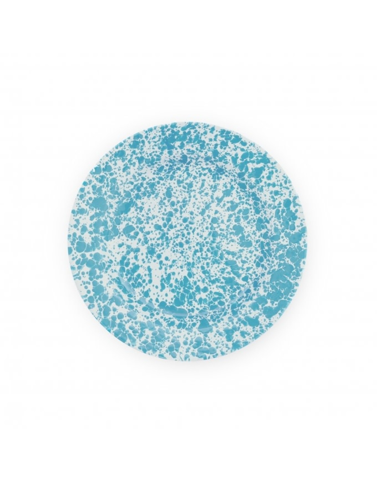 Turquoise Marble Splatter 10" Dinner Plate