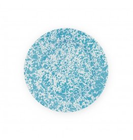 Turquoise Marble Splatter 10" Dinner Plate