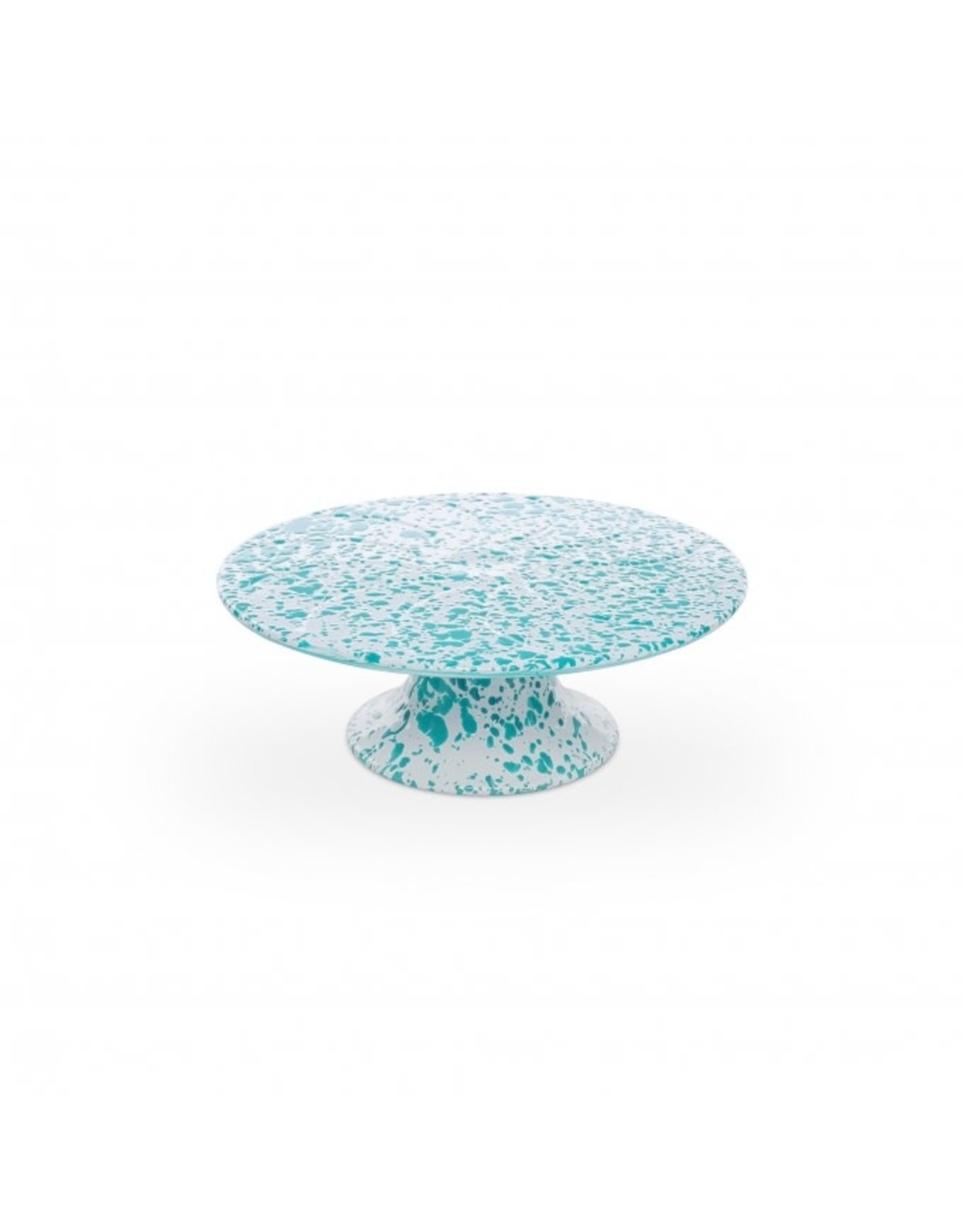 Turquoise Marble Splatter 11" Cake Stand