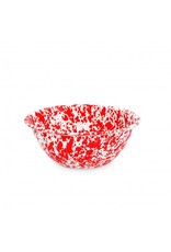 Red Marble Splatter 1.5 qt Small Serving Bowl