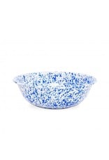 Enamelware 8 qt Medium Basin Splatterware Blue