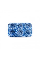 Blue Marble Splatter 6 Cup Muffin Tin
