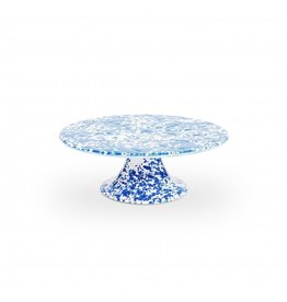 Blue Marble Splatter 11" Cake Stand
