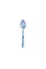 Enamelware 12" Serving Spoon Splatterware Blue