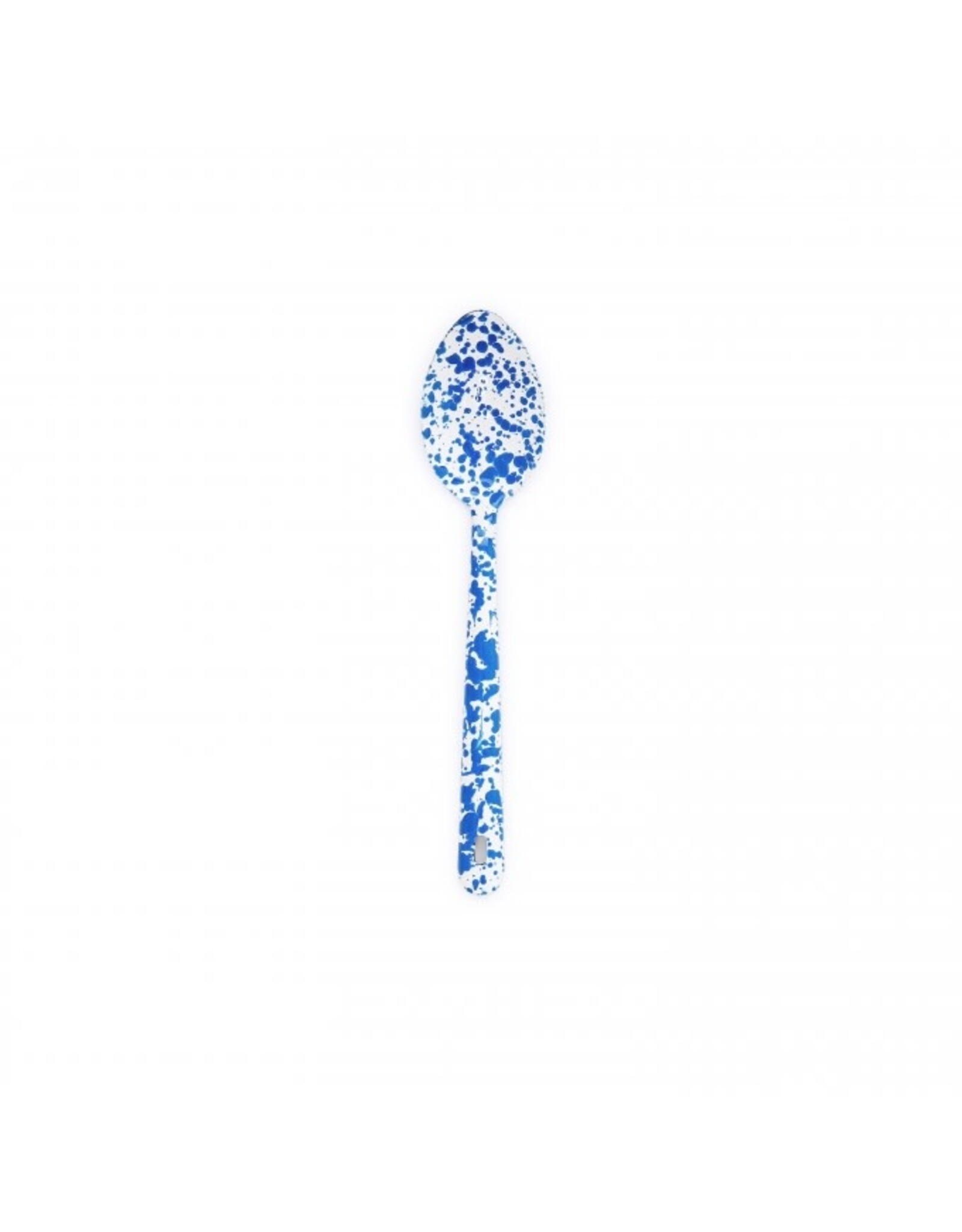 Enamelware 12" Serving Spoon Splatterware Blue