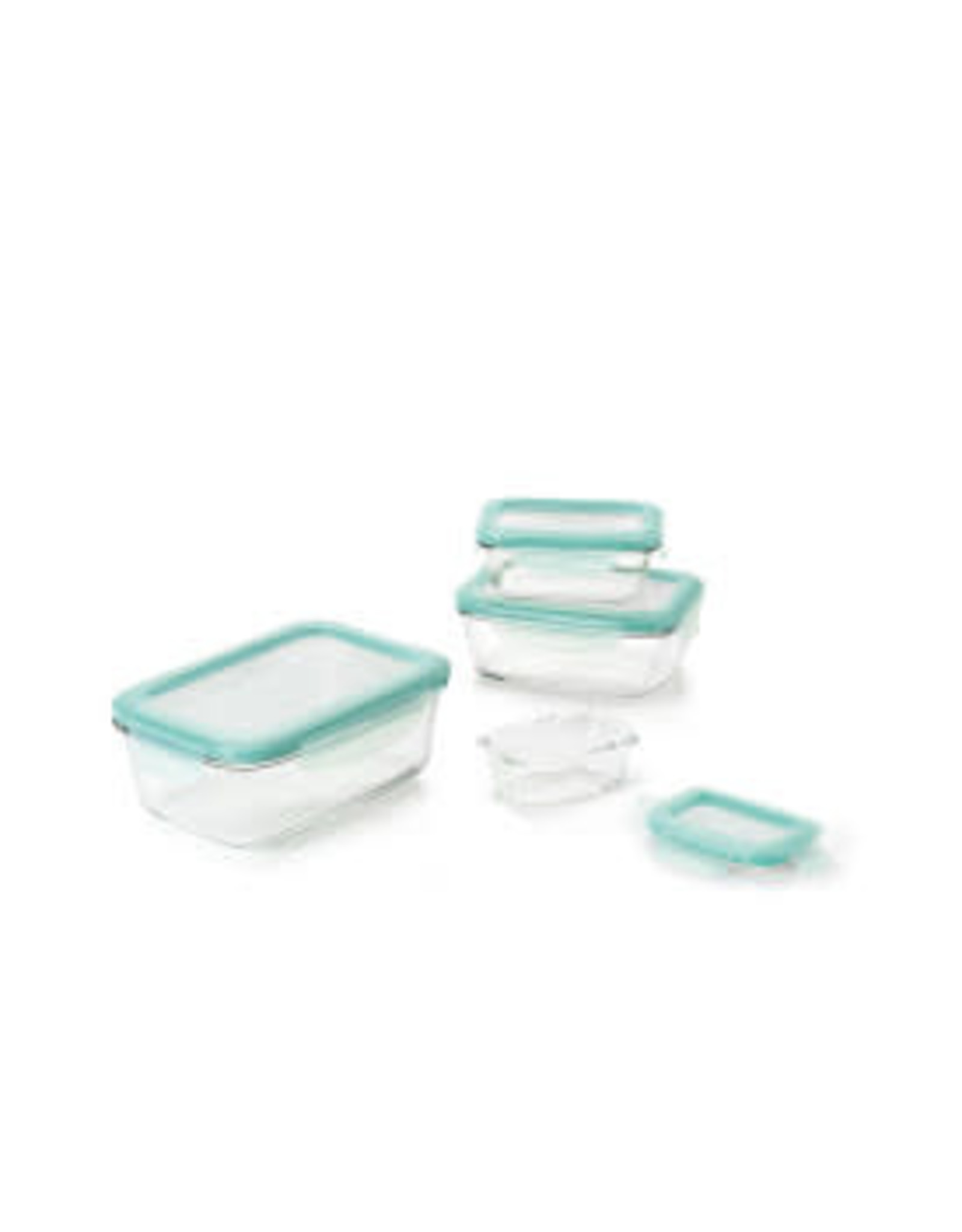 OXO OXO 8 Piece Smart Seal Glass Container Set Rectangular