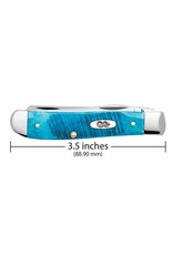 Caribbean Blue  Bone Sawcut Jig Mini Trapper