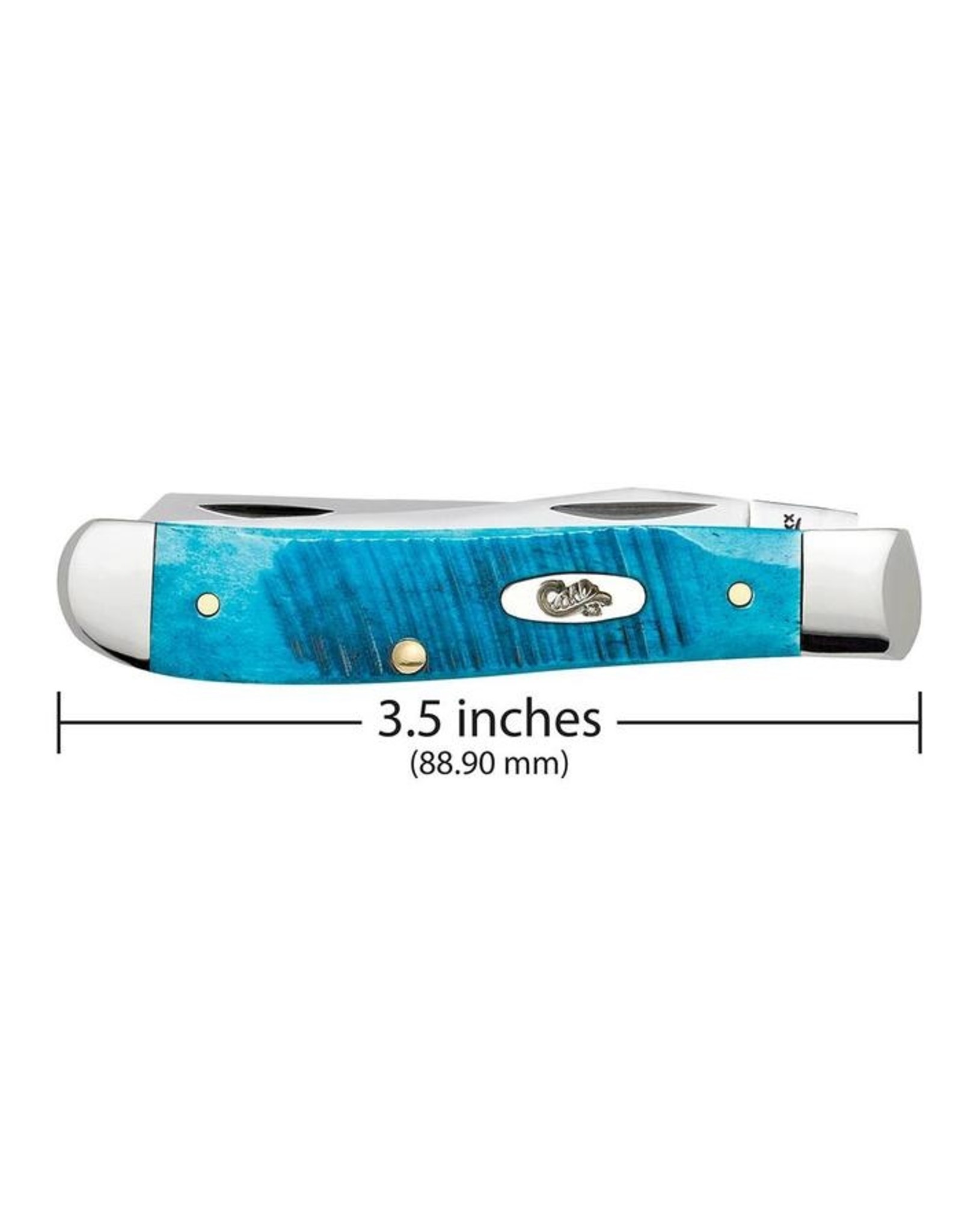 Caribbean Blue  Bone Sawcut Jig Mini Trapper