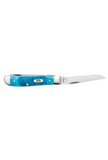 Caribbean Blue  Bone Sawcut Jig Mini Trapper