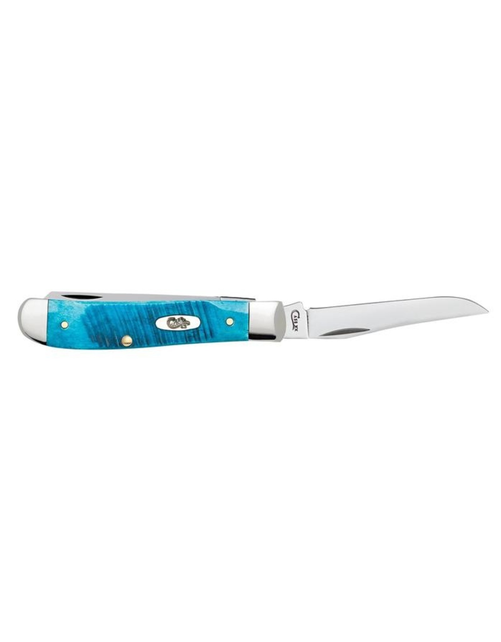 Caribbean Blue  Bone Sawcut Jig Mini Trapper