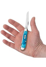 Caribbean Blue  Bone Sawcut Jig Mini Trapper