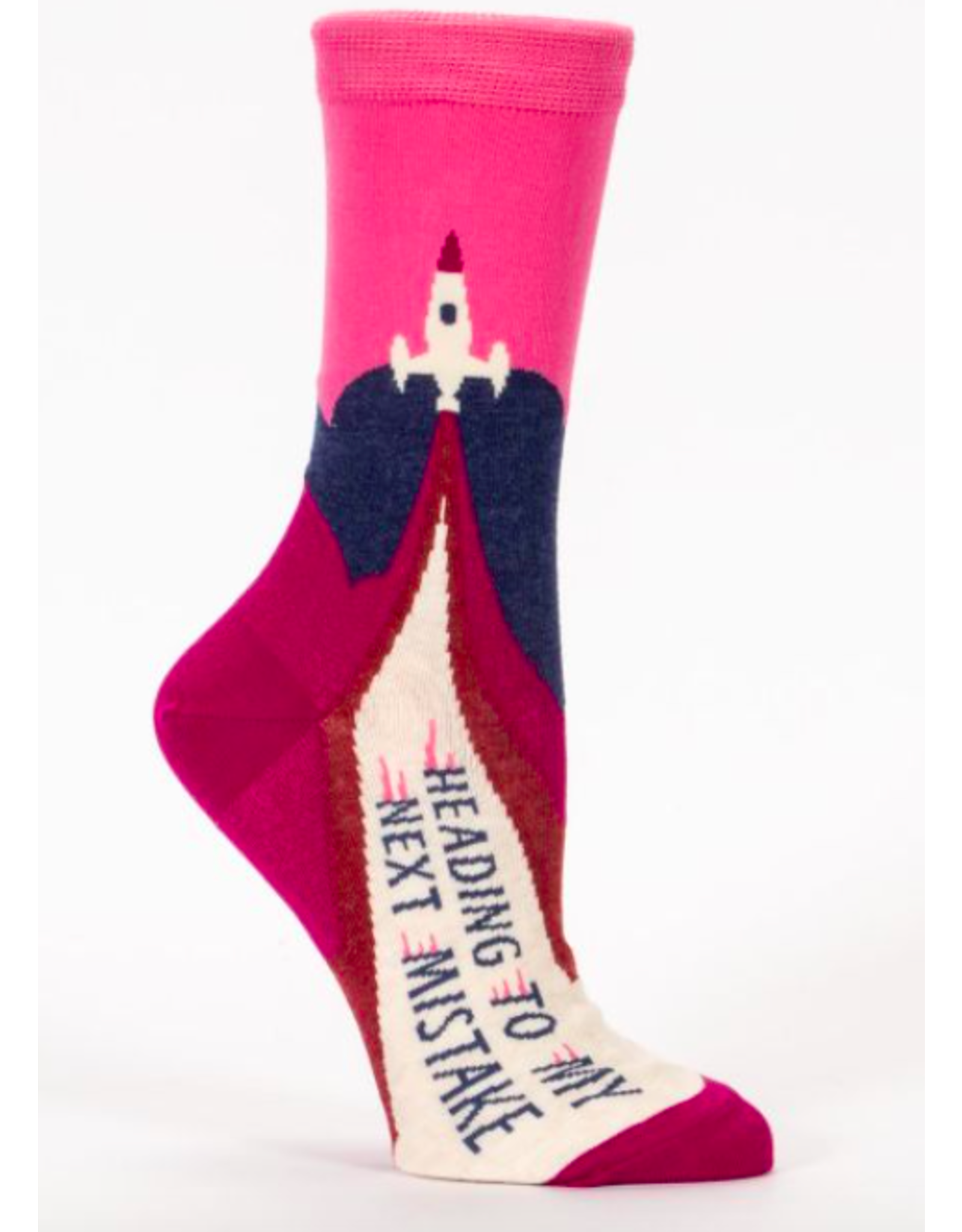 Heading to My Next Mistake Crew Socks