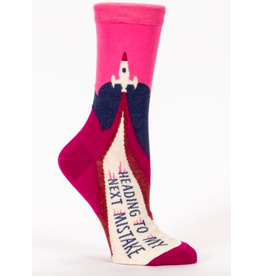 Heading to My Next Mistake Crew Socks