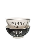 Fun Dip/Skinny Dip Cer Bowls, Set of 2