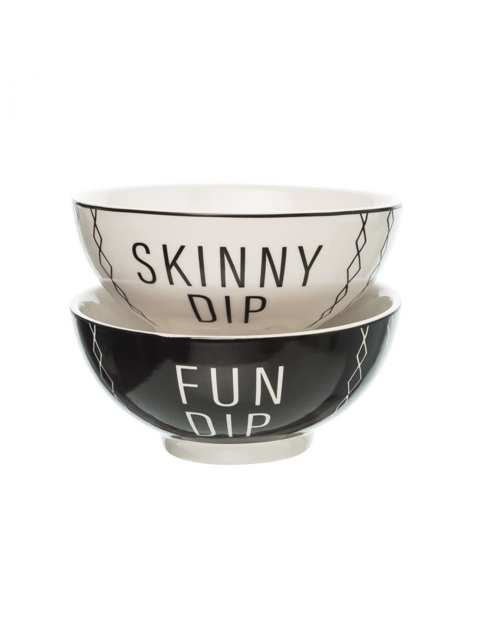 Fun Dip/Skinny Dip Cer Bowls, Set of 2