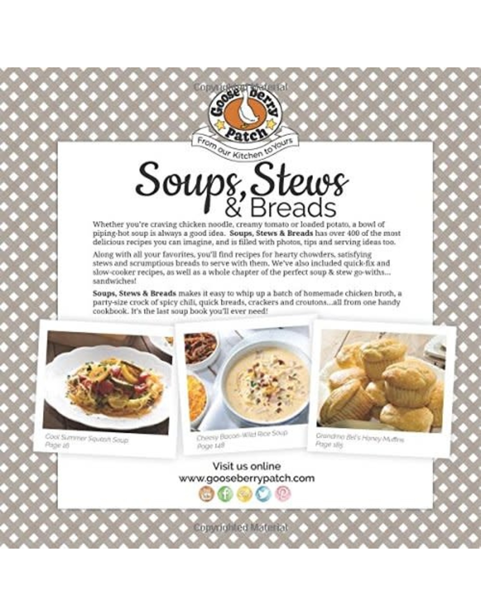 Gooseberry Patch Soups, Stews & Breads Cookbook