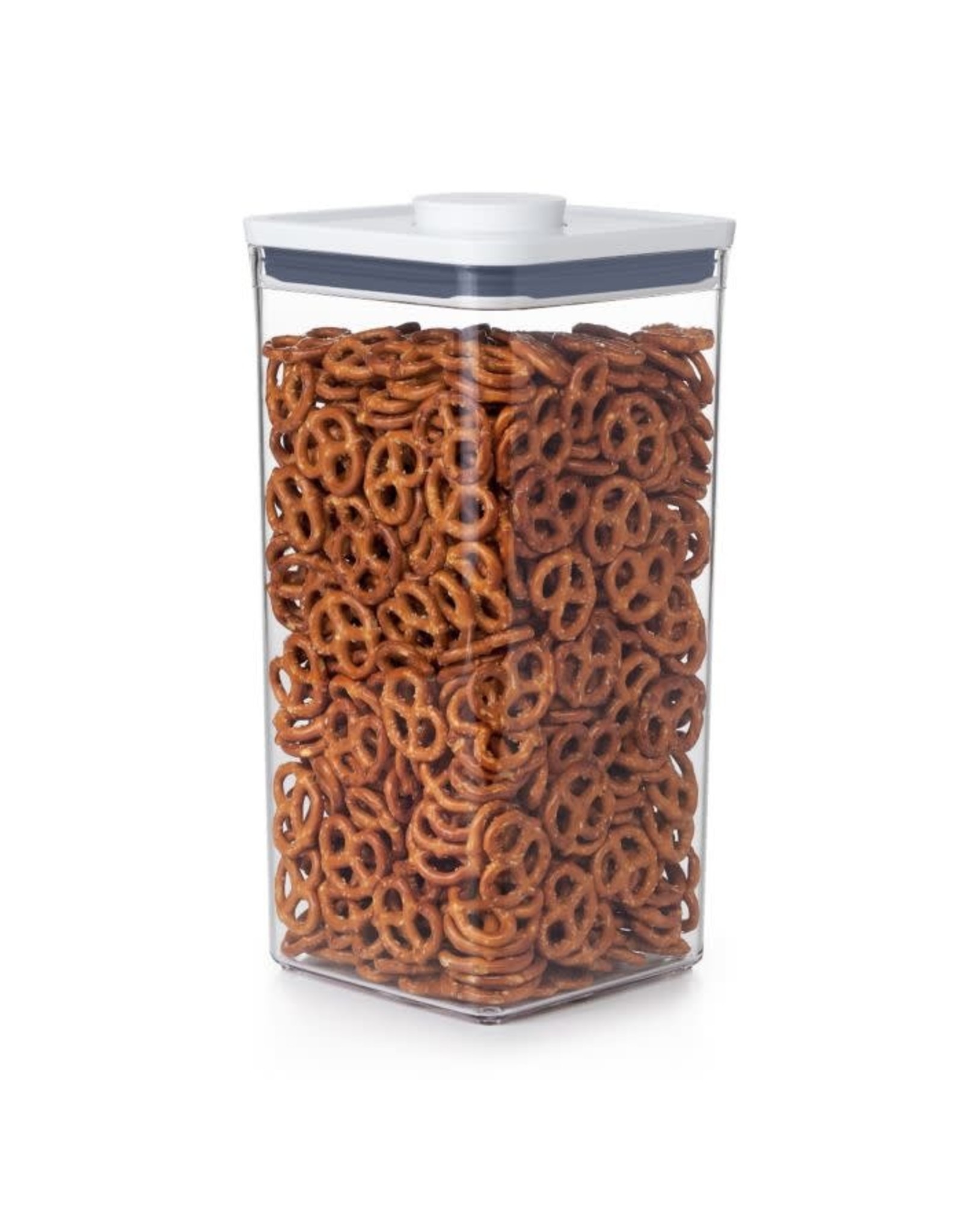 OXO OXO POP 6qt Plastic Big Square Airtight Food Storage Container White: BPA-Free, Dishwasher-Safe, Silicone Lid