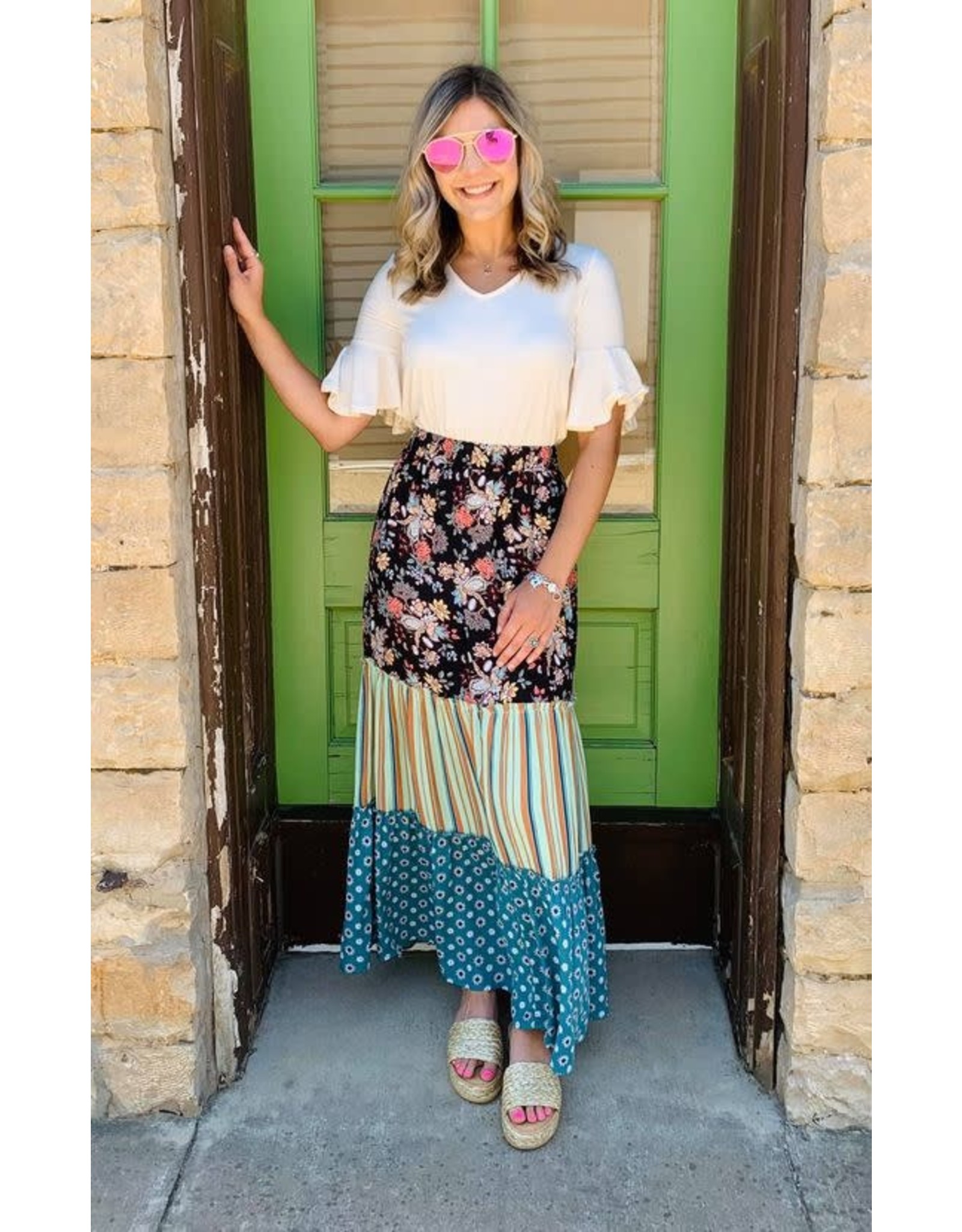 flowy maxi skirt