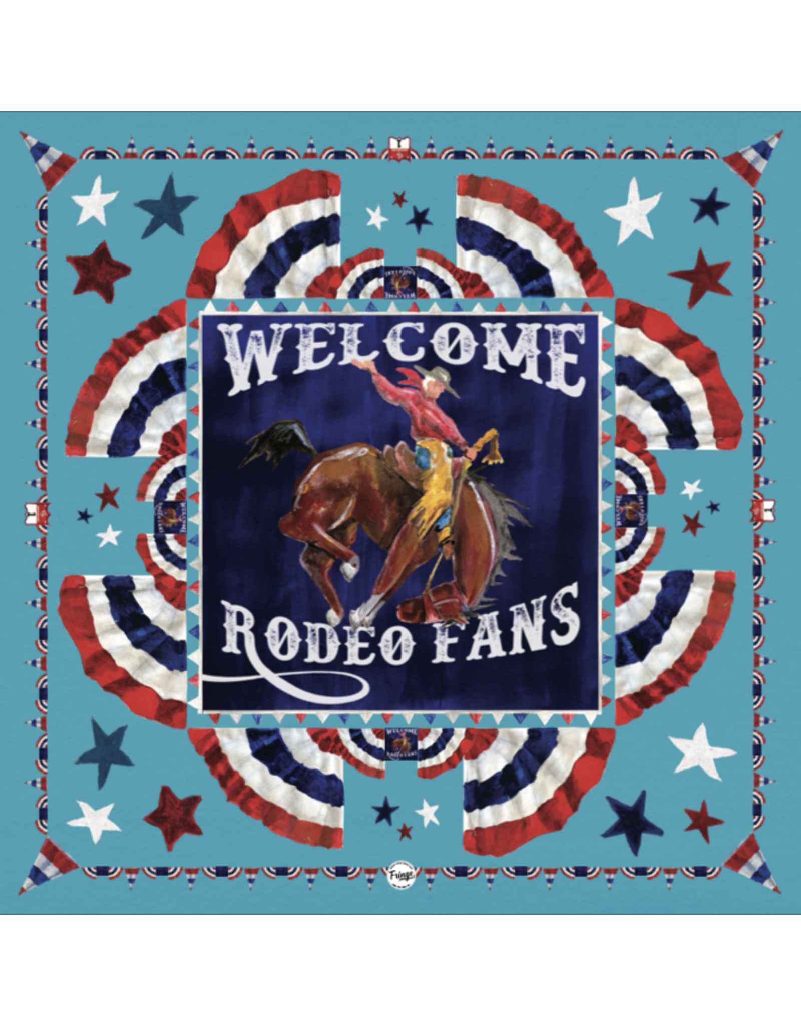 Fringe Scarves Fringe Welcome Rodeo Fans Turquoise