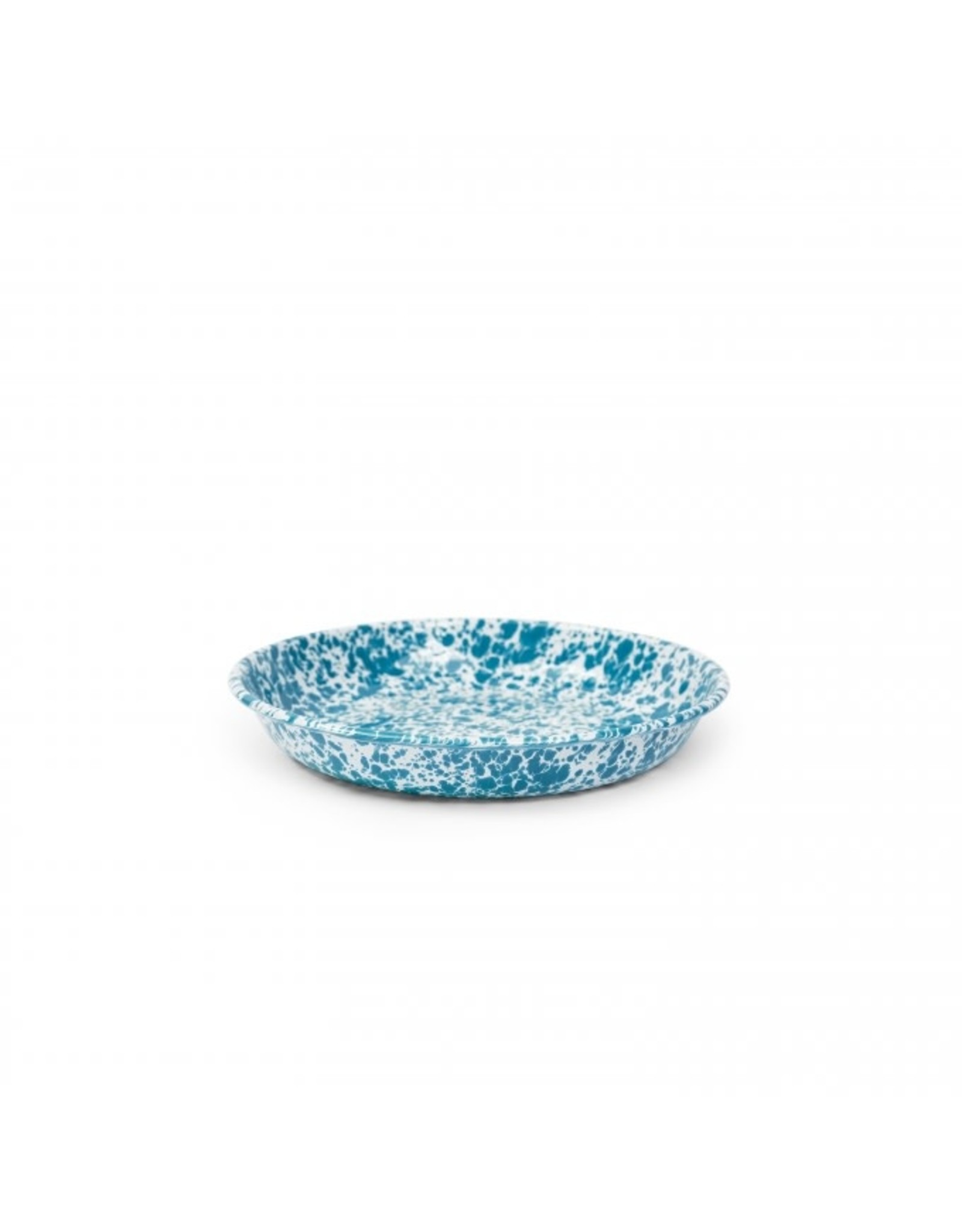 Turquoise Marble Splatter Pasta Plate