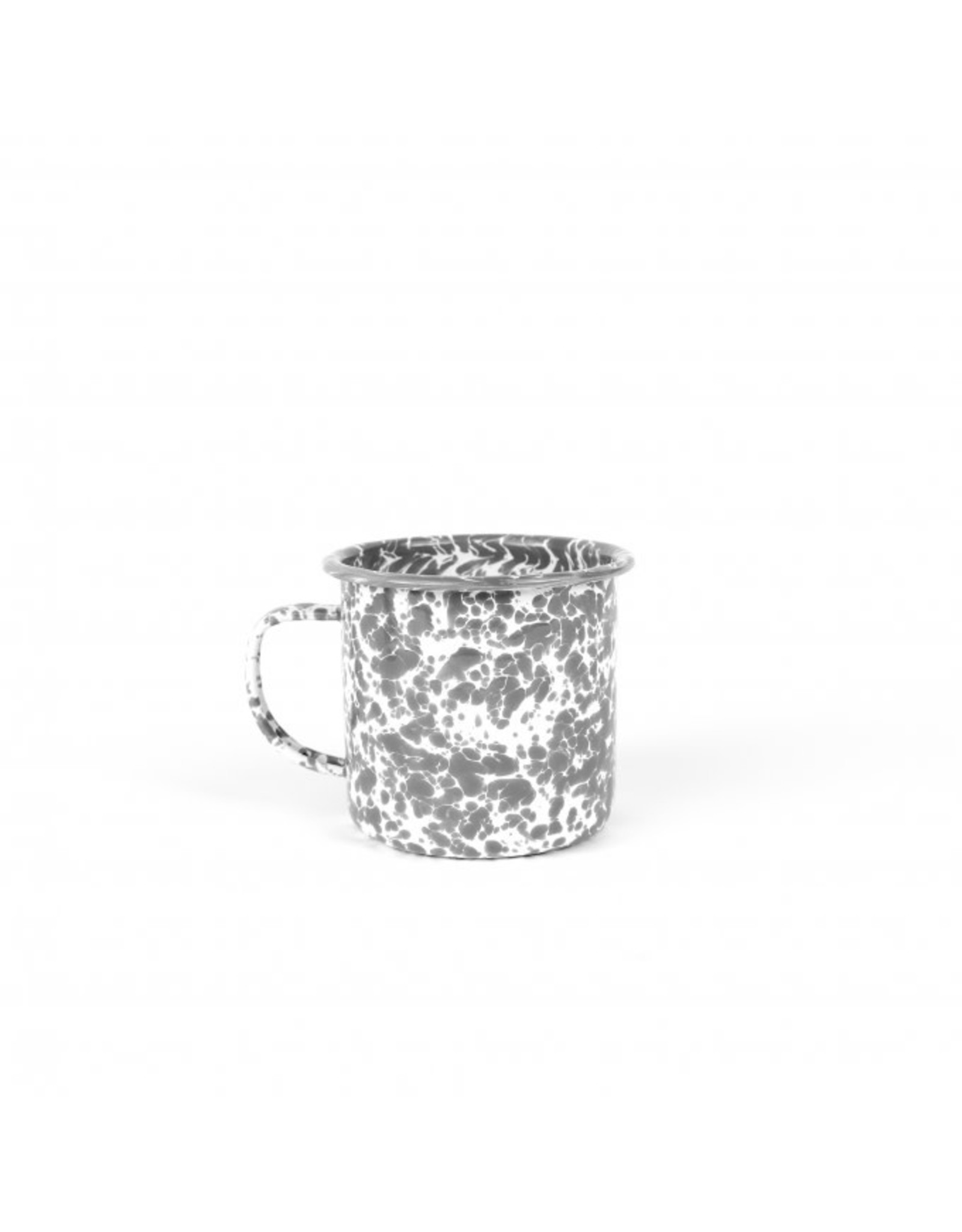 Enamelware 16 oz Mug Splatterware Grey