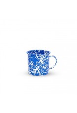 Enamelware Jumbo Mug Splatterware Blue