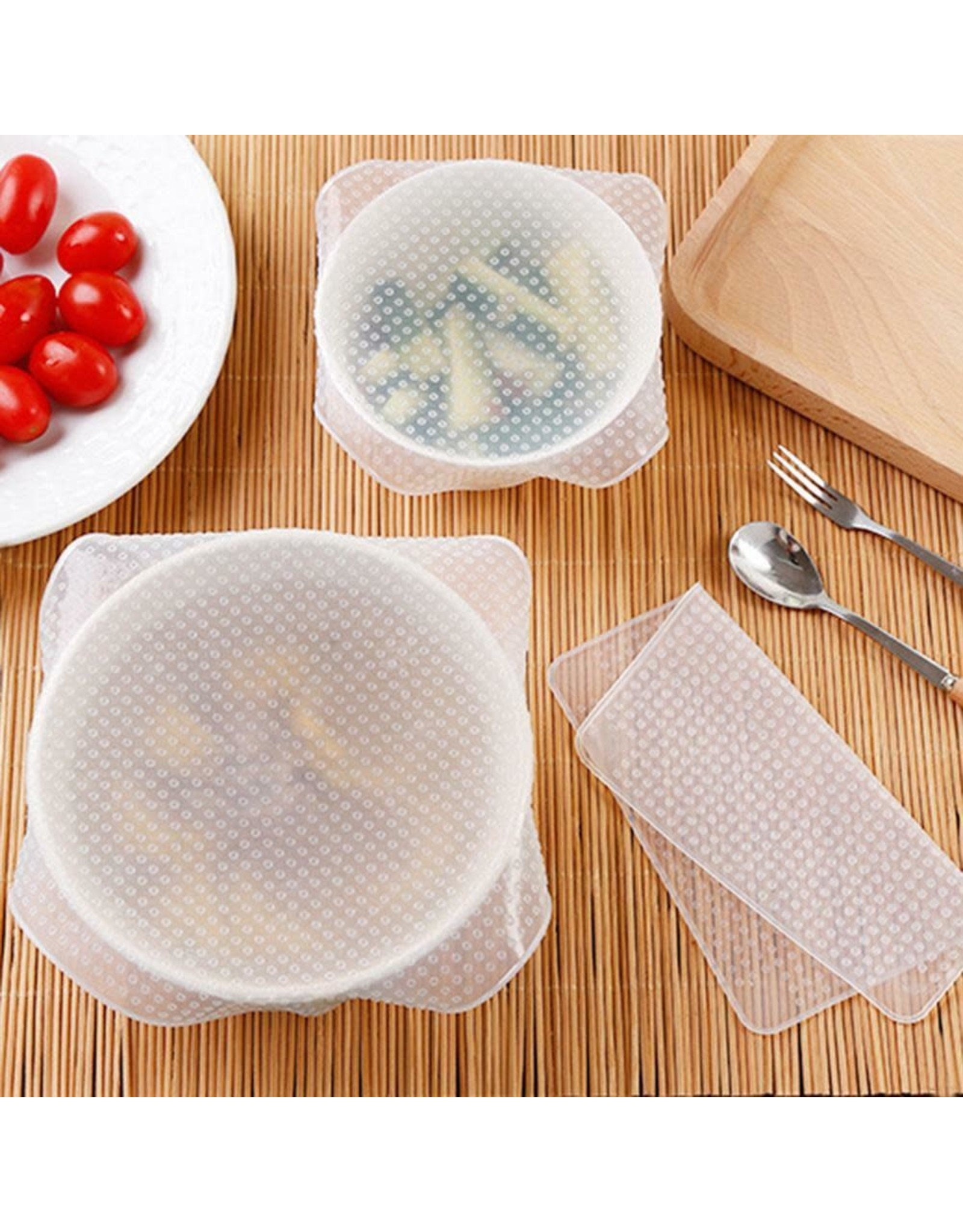 Silicone Food Wrap Reusable 4 Pieces