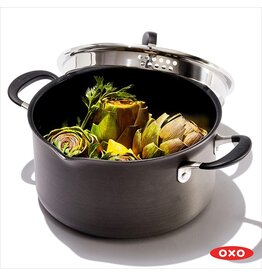 OXO 6QT Stockpot with Lid, 3-Layered German Engineered Nonstick Coating
