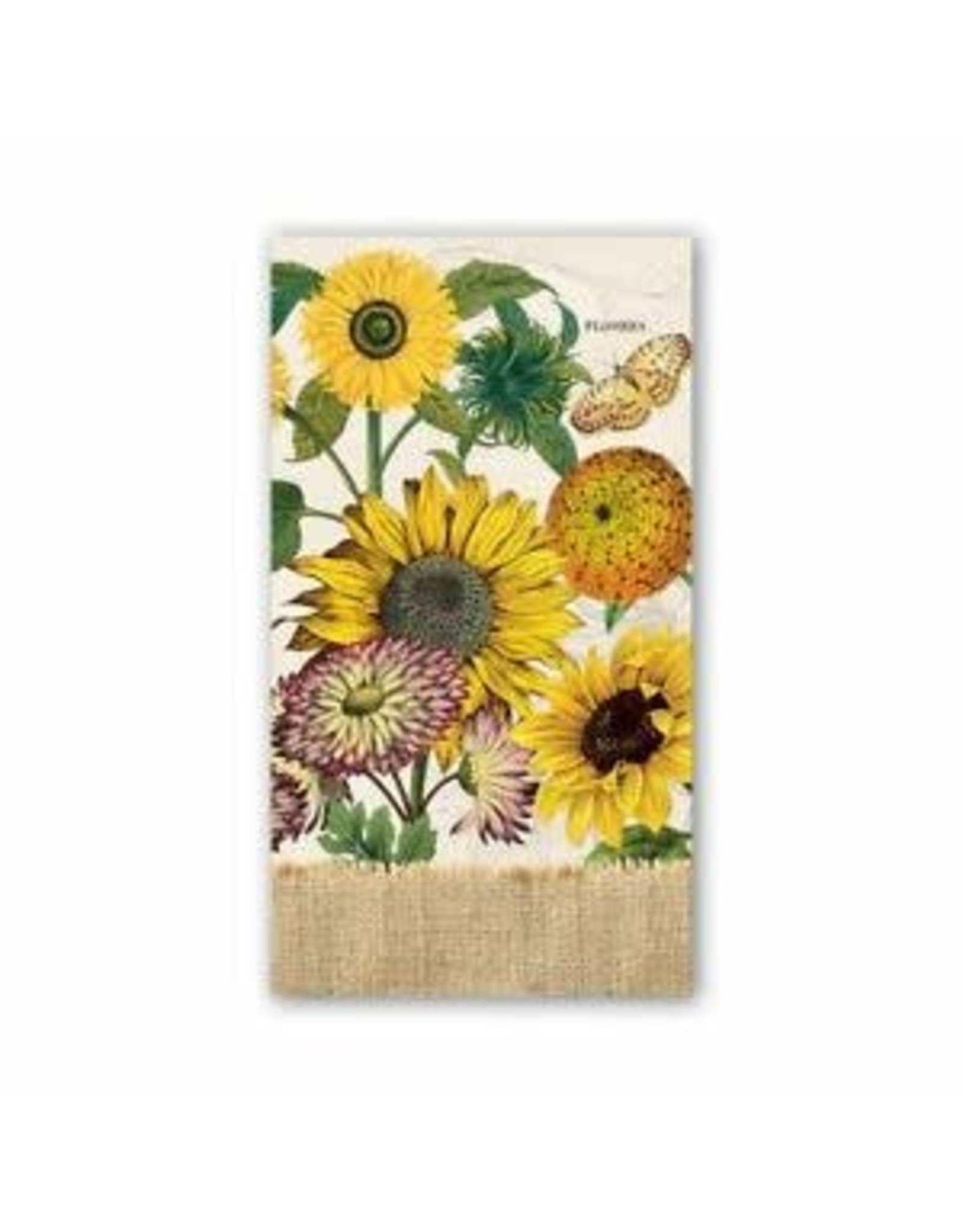 Michel Design Works Sunflower Hostess Napkin