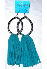 Silver Bead and Fringe Earring