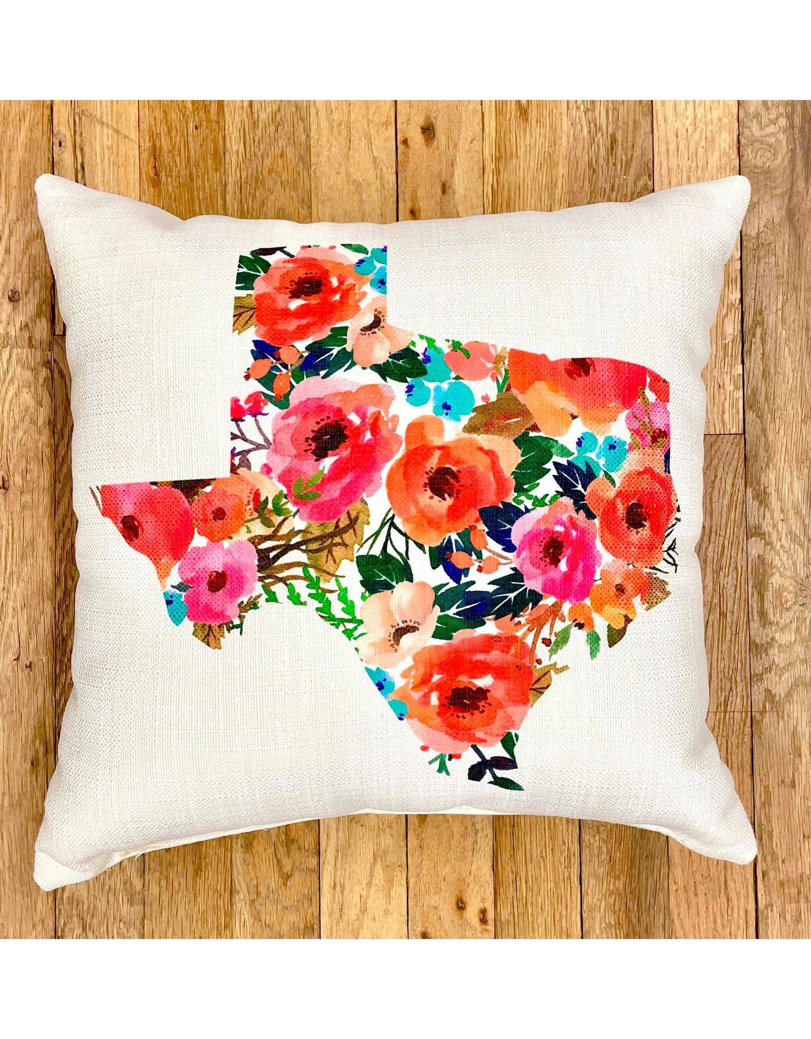 Floral Texas Pillow