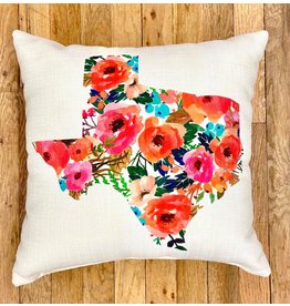 Floral Texas Pillow