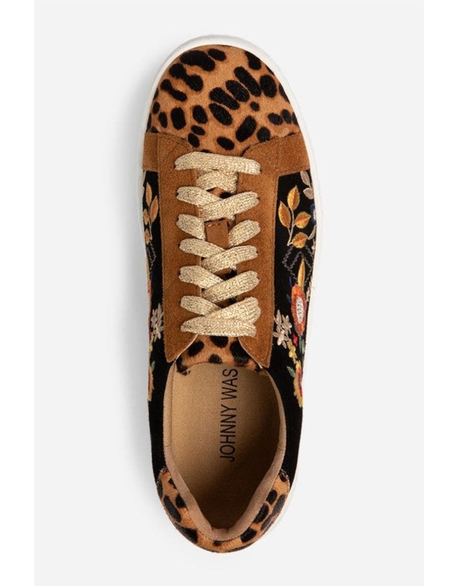 johnny was leopard sneakers