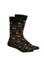 Boykin Stripe Black Socks