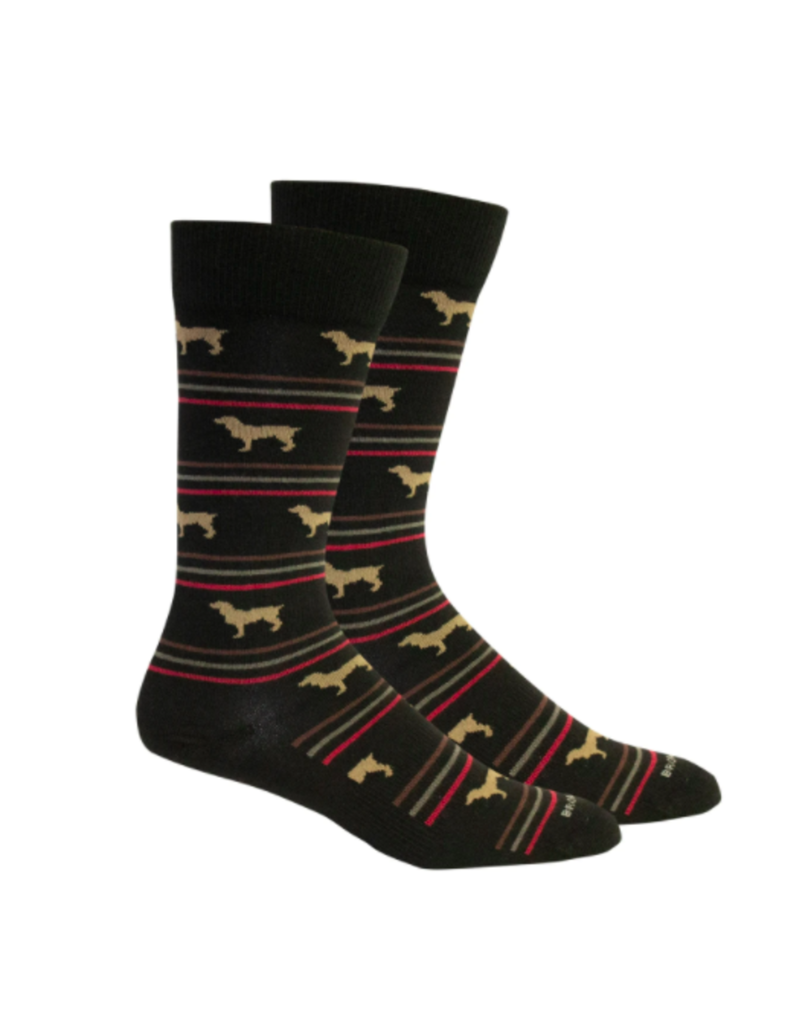 Boykin Stripe Black Socks