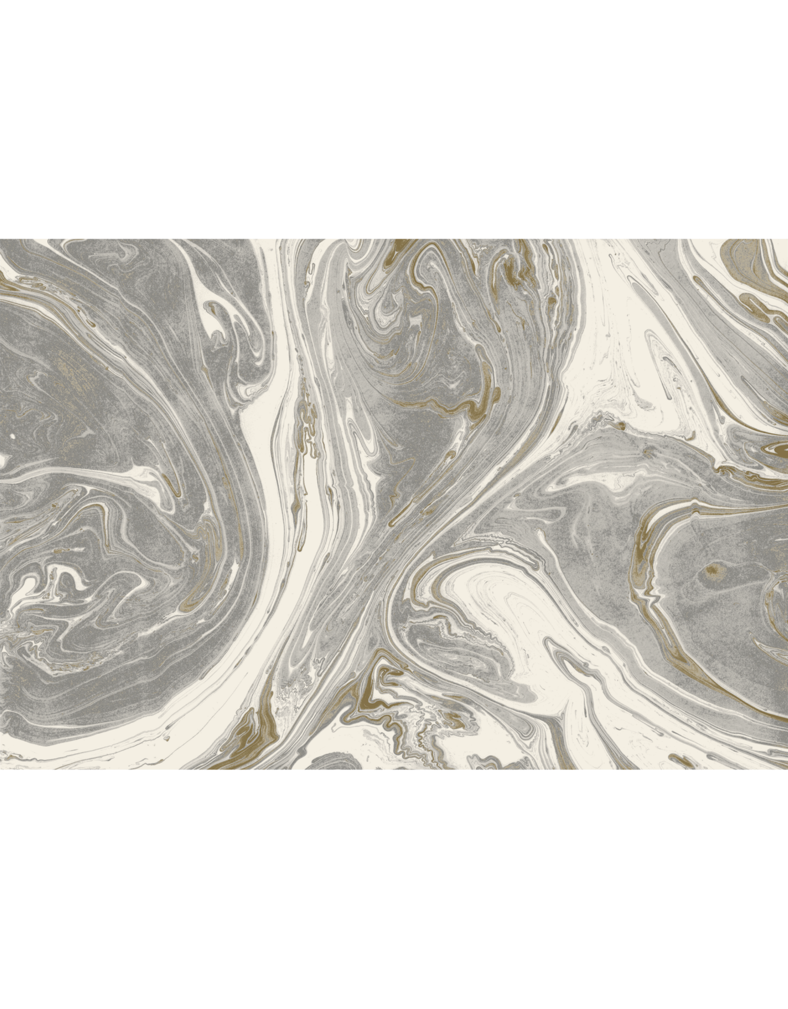 Hester & Cook Gray and Gold Marbled Placemat - 24 Sheets