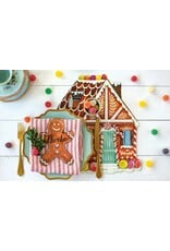 Hester & Cook Die-Cut Gingerbread House Coloring Placemat - Set of 12