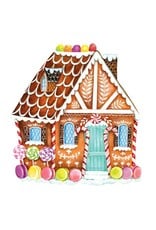 Hester & Cook Die-Cut Gingerbread House Coloring Placemat - Set of 12