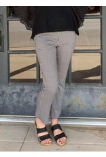 Elliott Lauren Elliott Lauren Bootcut Crop Gingham Pull On Pants