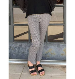 Elliott Lauren Elliott Lauren Bootcut Crop Gingham Pull On Pants