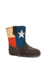 Texas Flag Leather Infant Booties