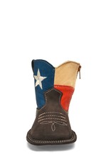 Texas Flag Leather Infant Booties