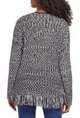 Tribal Tribal Long Sleeve Fringe Sweater