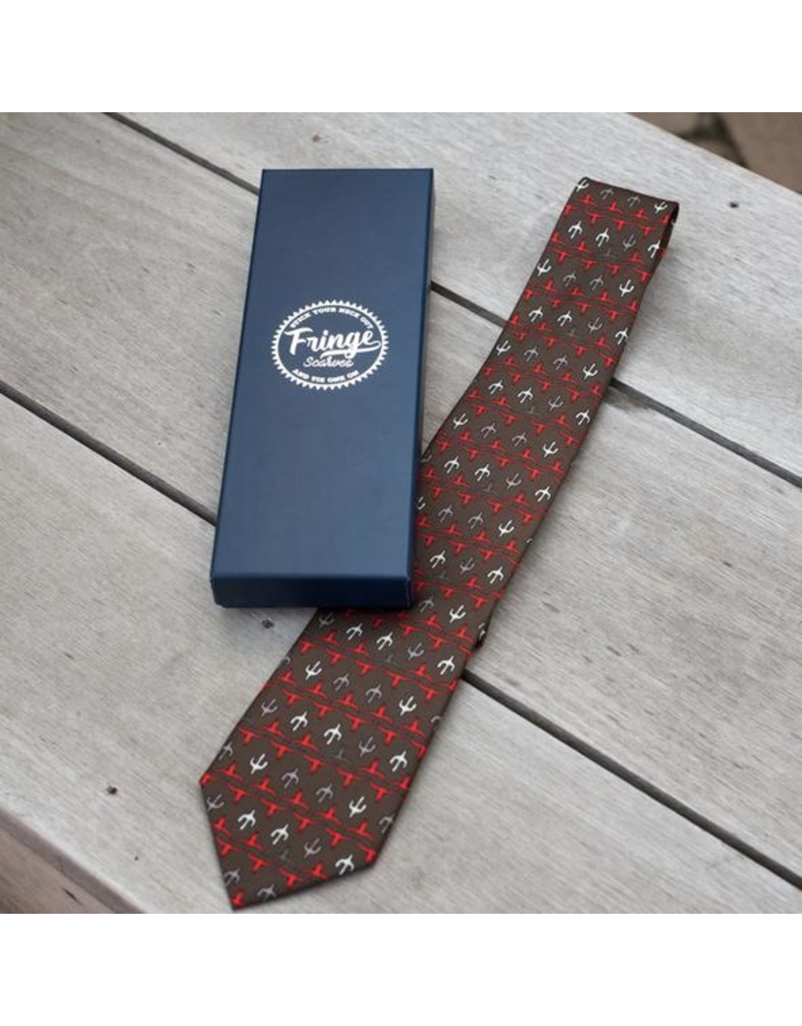 Fringe Scarves Fringe  Longhorn Saguaro Tie